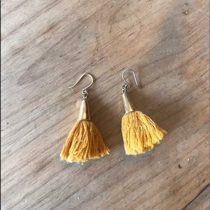 Natalie Borton Gold Tassel Earrings